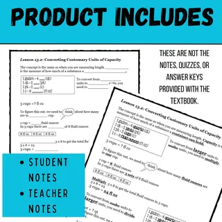 Envision Math Grade 5 Topic 13 Units of Measure – sample page 2