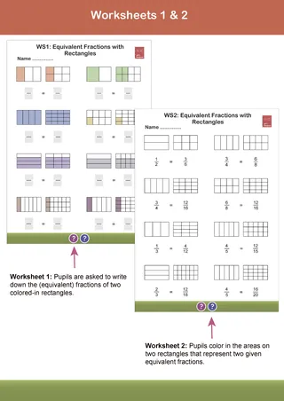 Equivalent Fractions – Visual Rectangle Approach – sample page 2