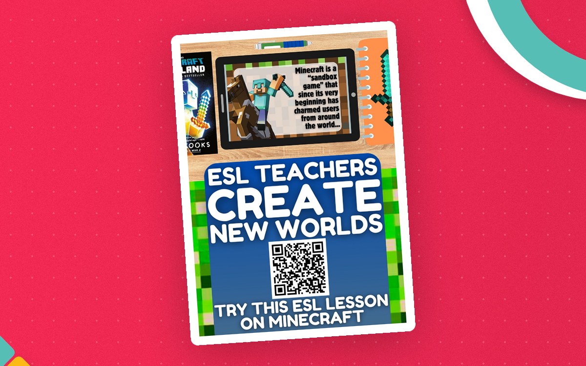 ESL Lesson on Minecraft - Listening + Writing Activity teaching resource preview