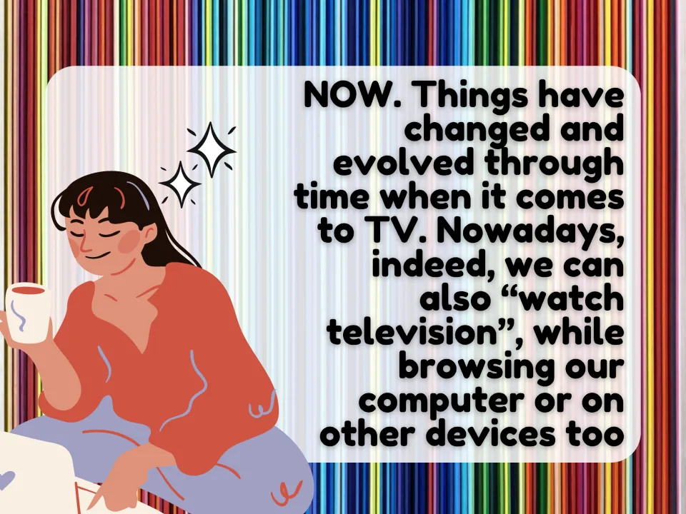 TV lesson introduction explains how viewing has changed to include watching on computers and other devices.