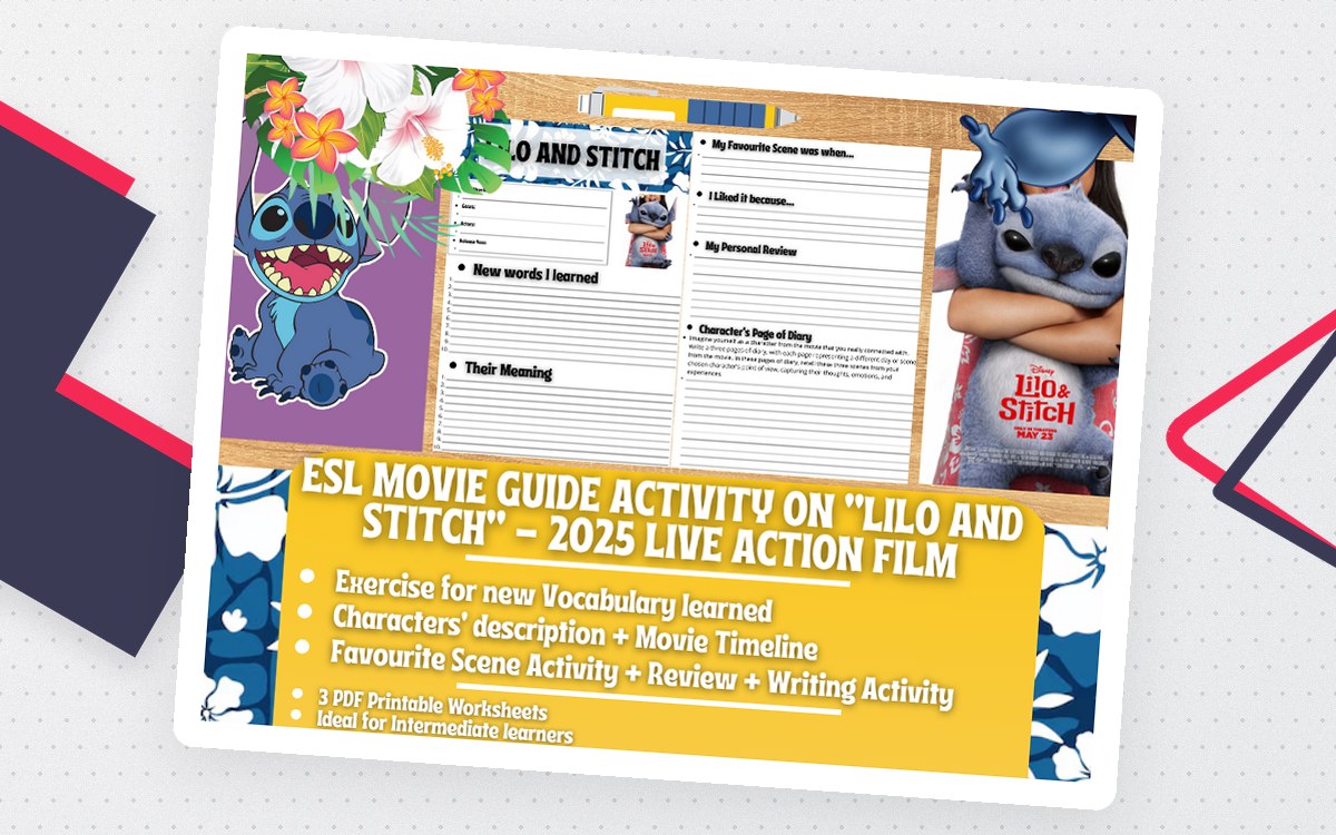 Lilo & Stitch (2025) – ESL Movie Guide Worksheet preview