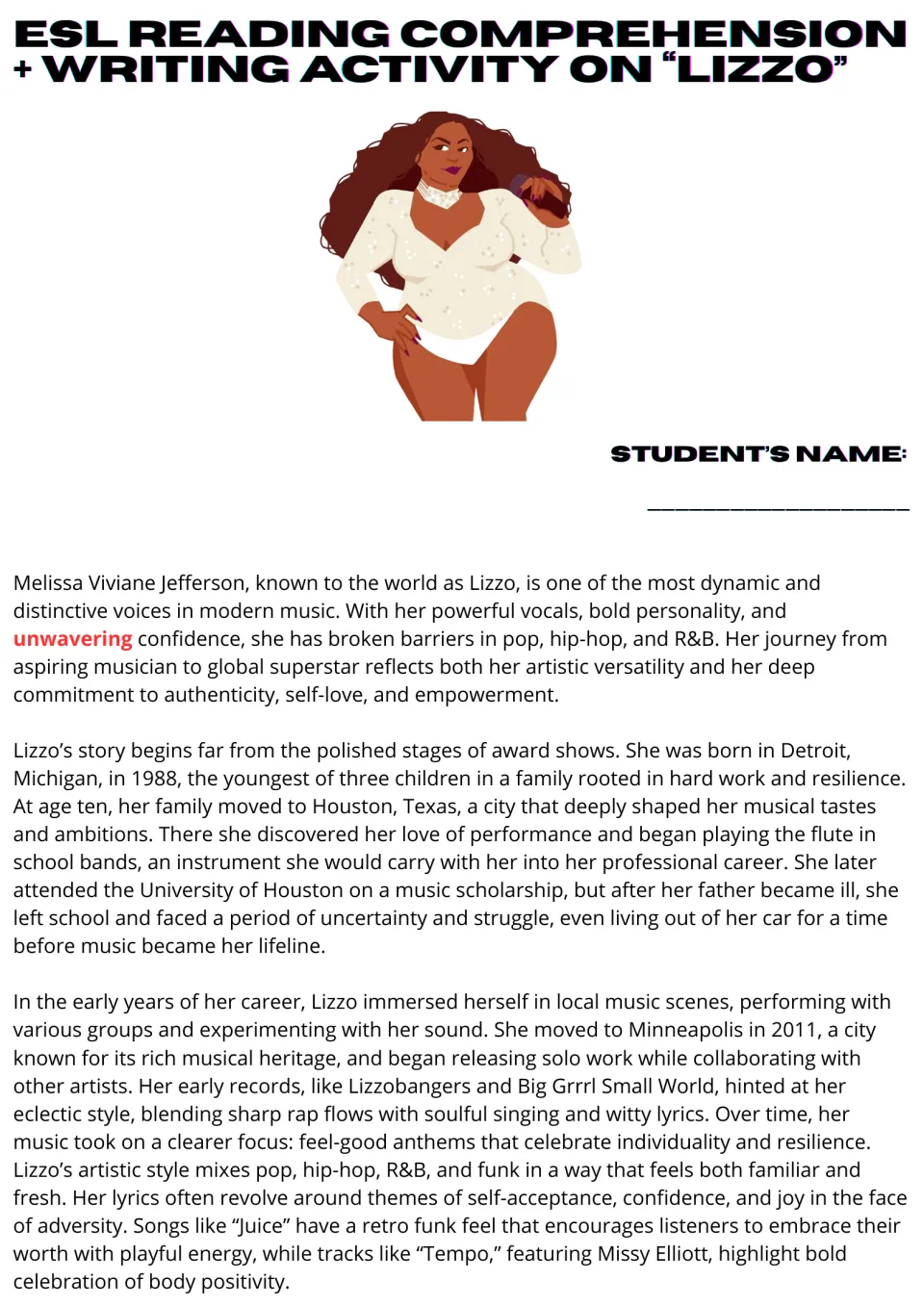 Lizzo biography reading, part 1: her Detroit birth, Houston flute years, Minneapolis move and music style
