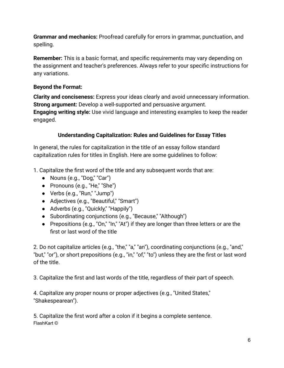 Capitalization rules for essay titles: which nouns, verbs and conjunctions to capitalize, plus tips on clarity and style