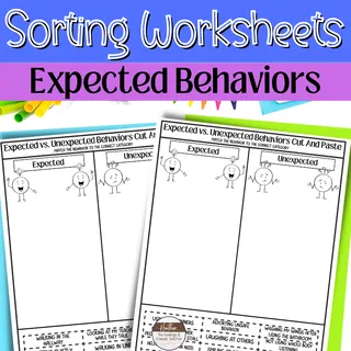 Expected and Unexpected Behaviors Cut-And-Paste Worksheets – cover