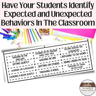 Expected and Unexpected Behaviors Cut-And-Paste Worksheets – sample page 2