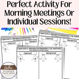 Expected and Unexpected Behaviors Cut-And-Paste Worksheets – sample page 4