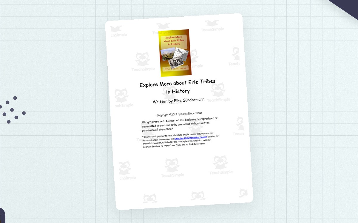 Explore More About Erie Tribes | History eBook preview: Narrative history ebook (25-page PDF)