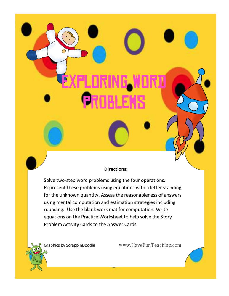 Exploring Word Problems Activity by Teach Simple