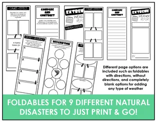 Extreme Weather Research Project Foldable – sample page 2