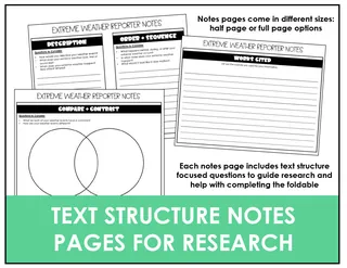 Extreme Weather Research Project Foldable – sample page 3
