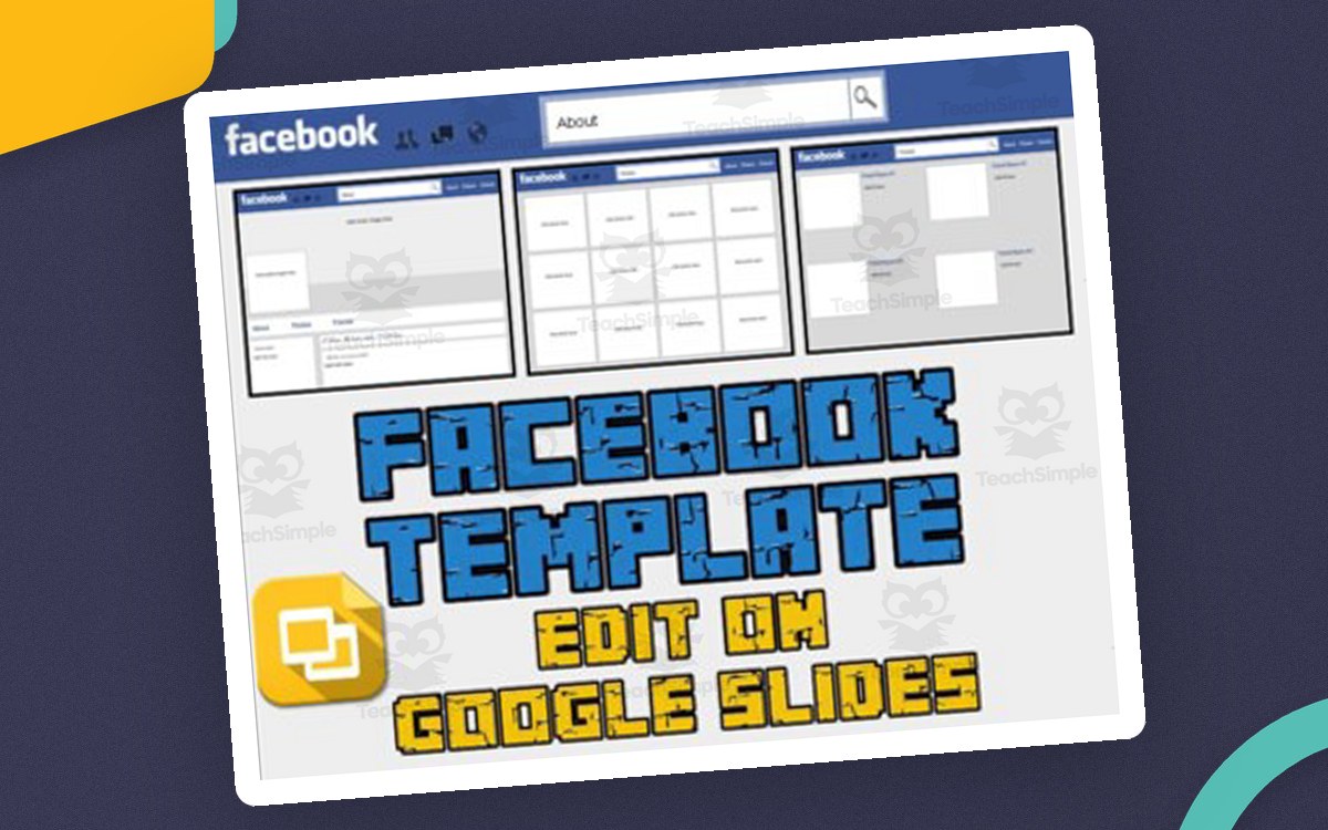 Facebook Template – Editable Google Slides Activity cover.