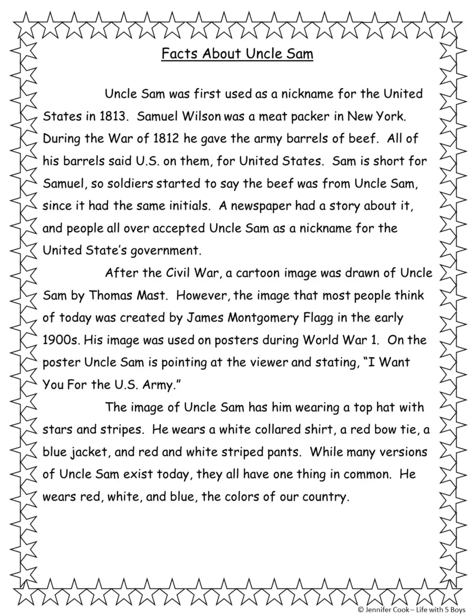 Uncle Sam history reading: Samuel Wilson's U.S. beef barrels in the War of 1812, Flagg's WWI poster and his outfit