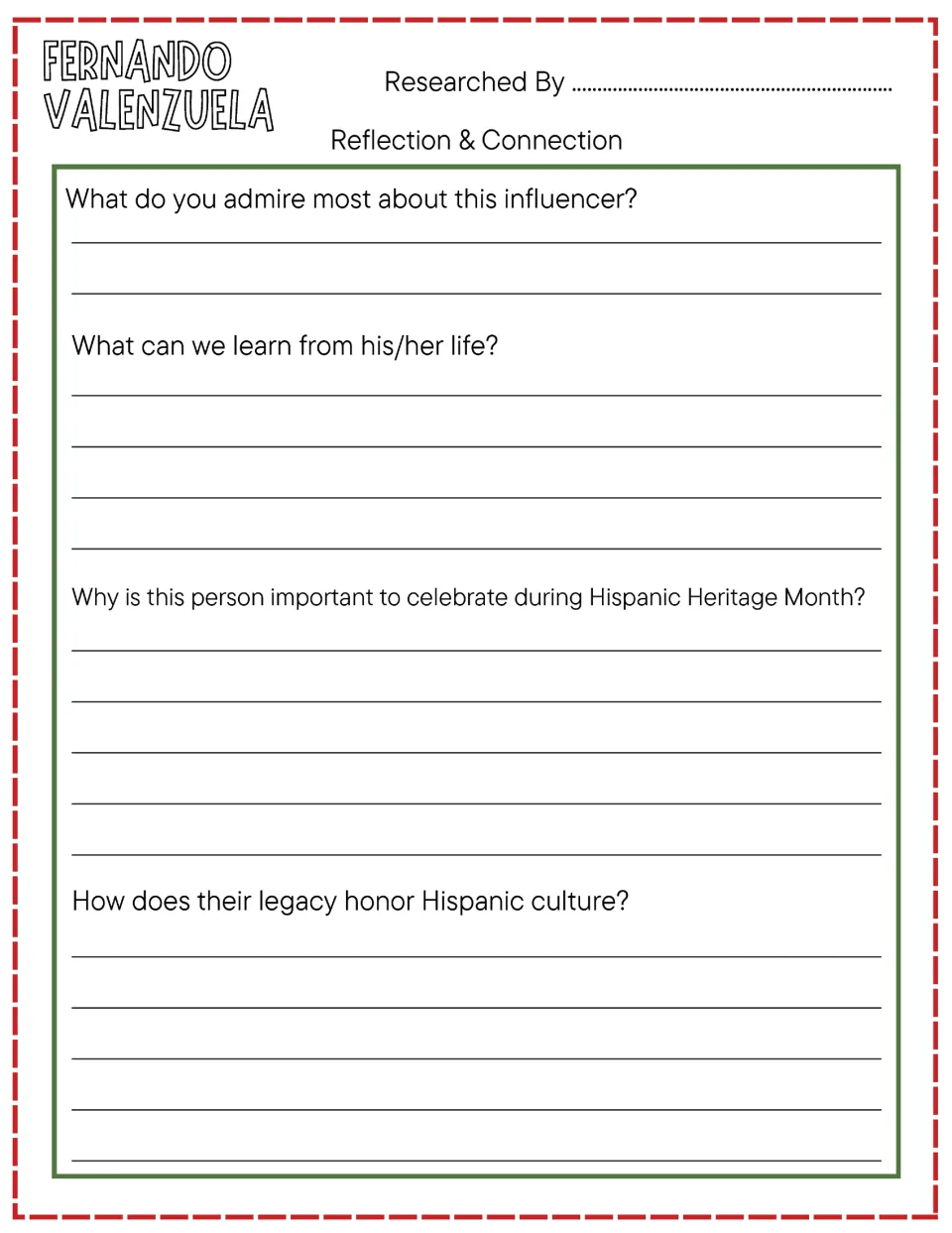 Fernando Valenzuela reflection: students share what they admire and why he is worth celebrating in Hispanic Heritage Month