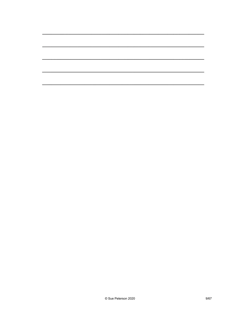 Extended response continued: extra writing space so students can finish their full-sentence answers about Abigail Adams