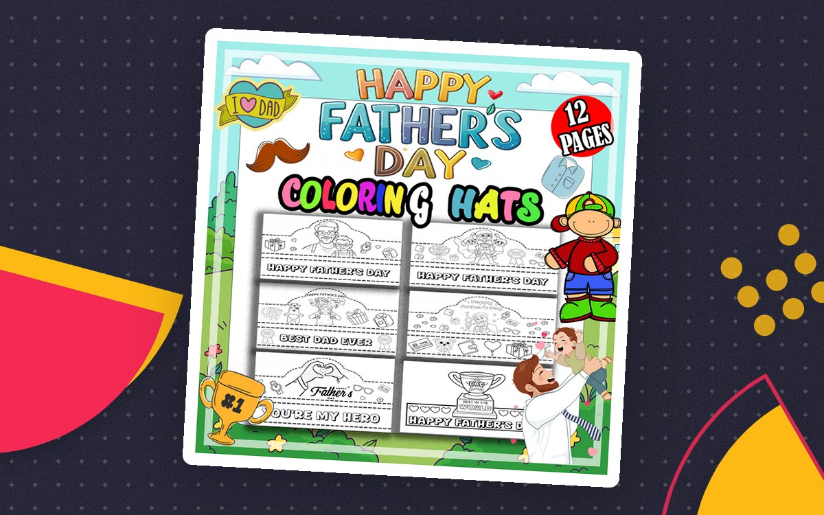 Father's Day Hat Crowns Headbands Craft for Preschool and Kindergarten preview