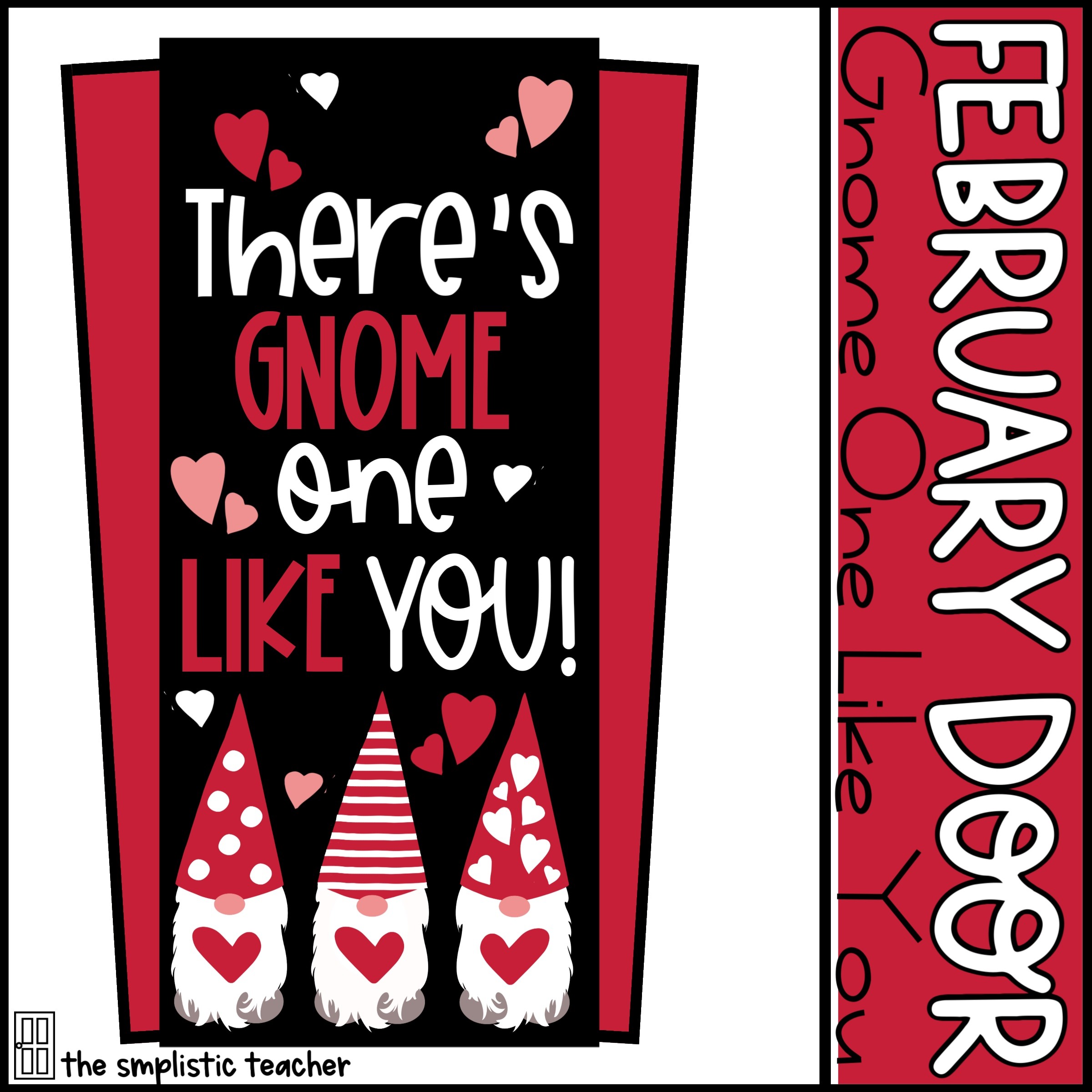 February Door Set: Gnome One Like You teaching resource preview