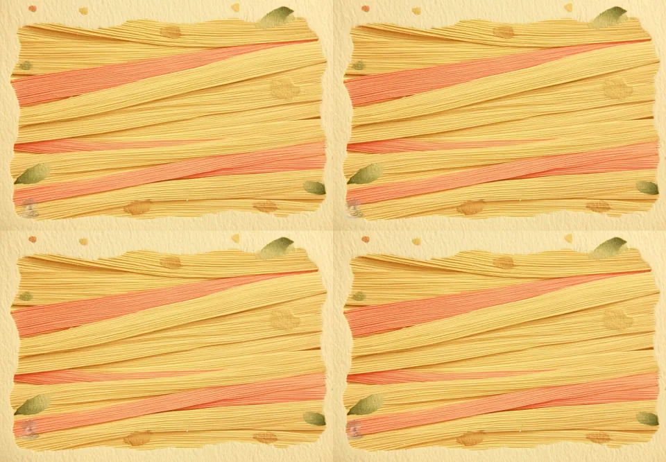 Card backs: four matching yellow and coral brushstroke designs with no text, to print behind the feelings cards