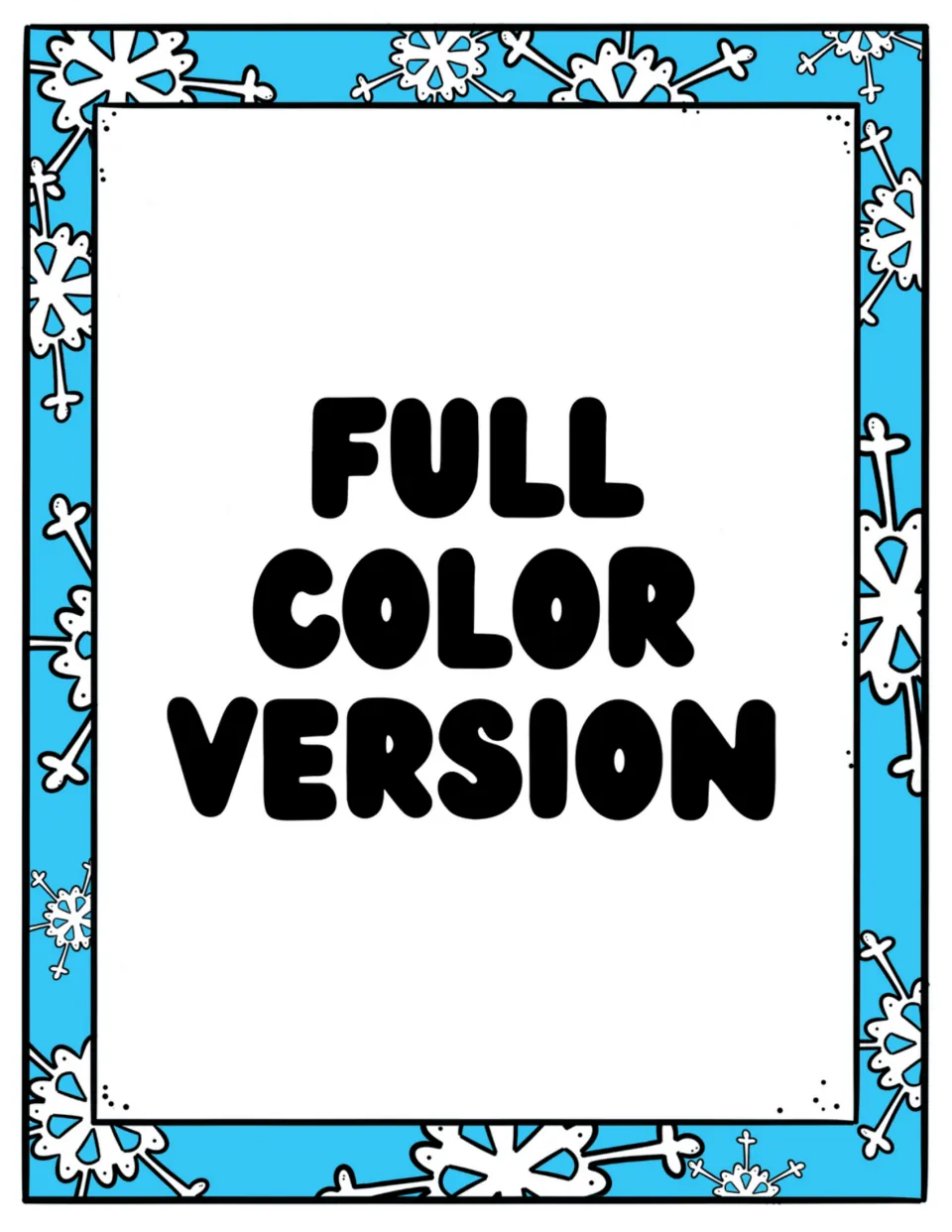 Full-color version divider introducing the penguin feelings social story printed two mini-book pages per sheet