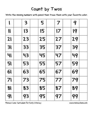 Fill-in Skip Counting Charts — 2s to 12s – cover