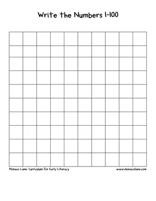 Fill-in Skip Counting Charts — 2s to 12s – sample page 2