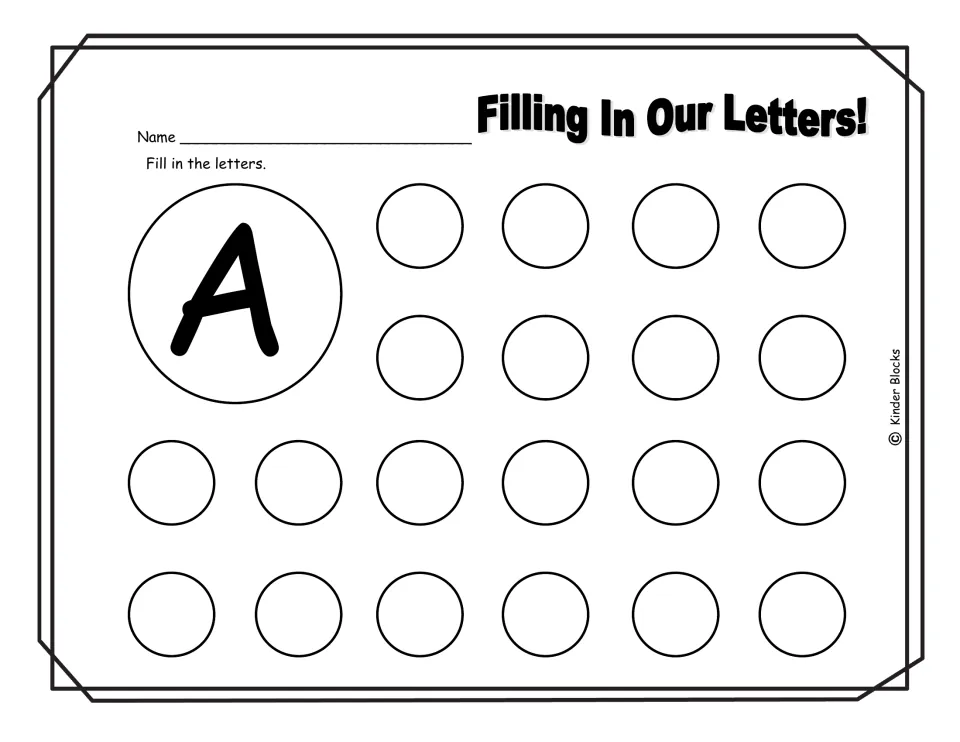 Capital A independent writing: students copy the large model A, writing uppercase A in 20 empty spaces