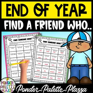 Find a Friend Who - End of Year Activities – cover
