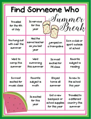 Find Someone Who- All about Summer! – sample page 2