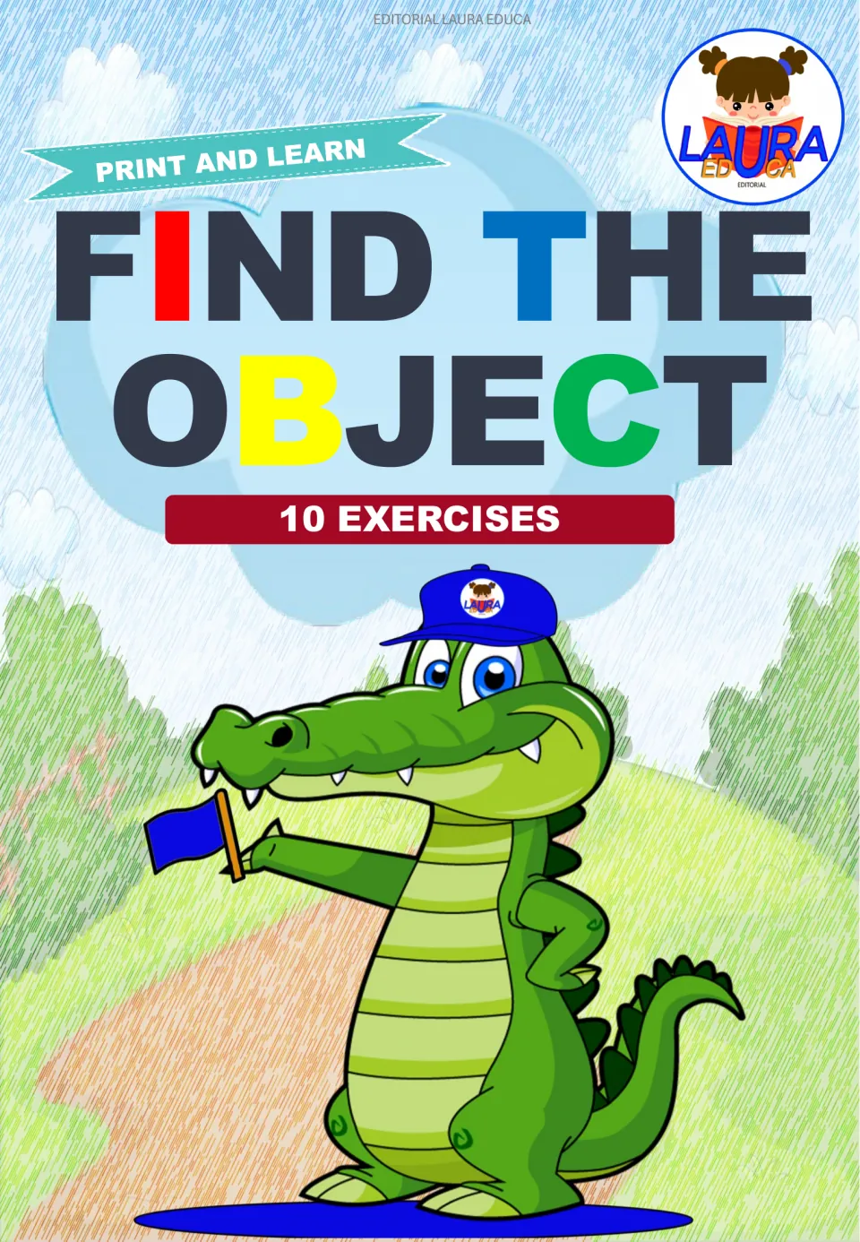 Cover of Find the Object, a visual discrimination resource labeled 'Print and Learn' and '10 Exercises'