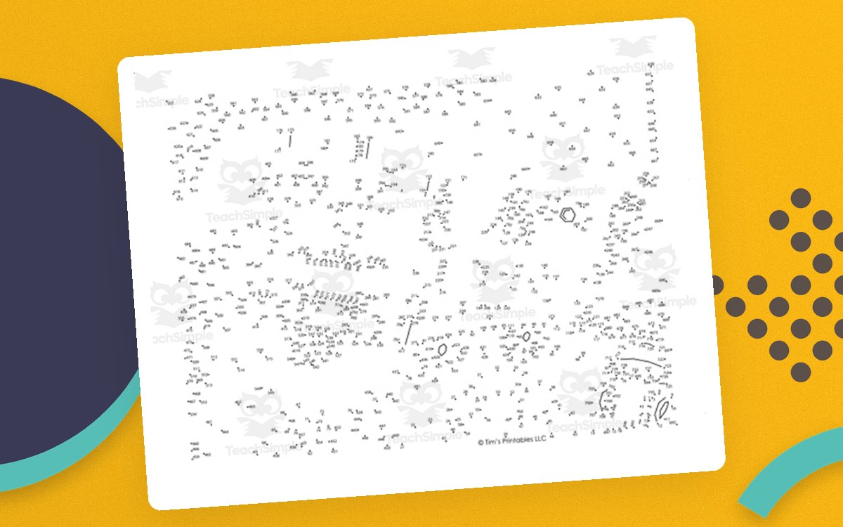 Fire Truck Extreme Difficulty Dot-to-Dot / Connect the Dots PDF preview