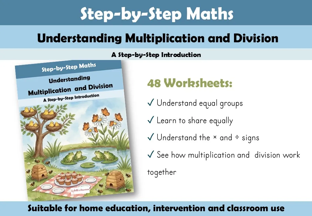 Grade 1 Multiplication Worksheets – 40-Page Workbook – cover