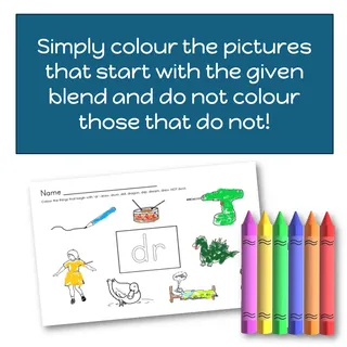 FL Blend Find and Colour Phonics Worksheet to Develop Phonemic – sample page 2