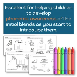 FL Blend Find and Colour Phonics Worksheet to Develop Phonemic – sample page 3