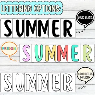 Floating Into Summer! Swimring Summer Bulletin Board & Door Decor Kit – sample page 4