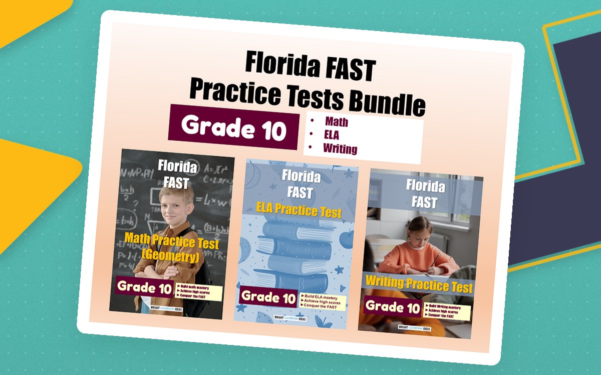Florida (FAST) Practice Tests Bundle for Grade 10 preview