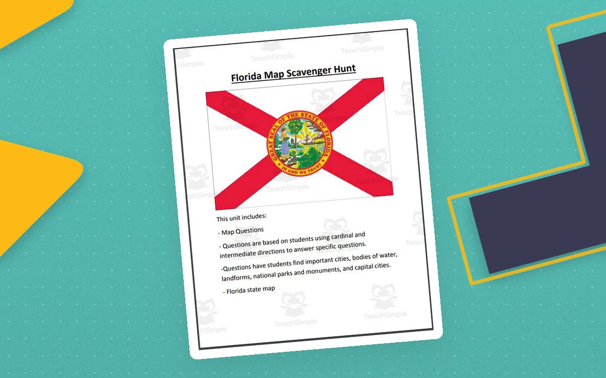 Florida Map Scavenger Hunt preview