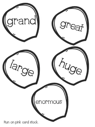 Flower Synonyms Activity – Vocabulary Match Set – sample page 3