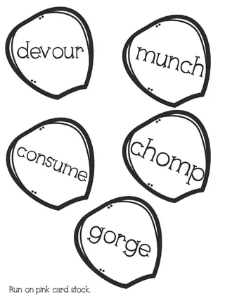 Flower Synonyms Activity – Vocabulary Match Set – sample page 4