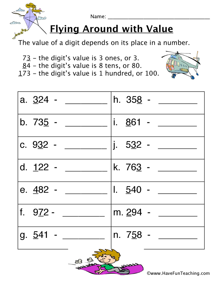Page 10 – Place Value Worksheets for Number Sense | Teach Simple