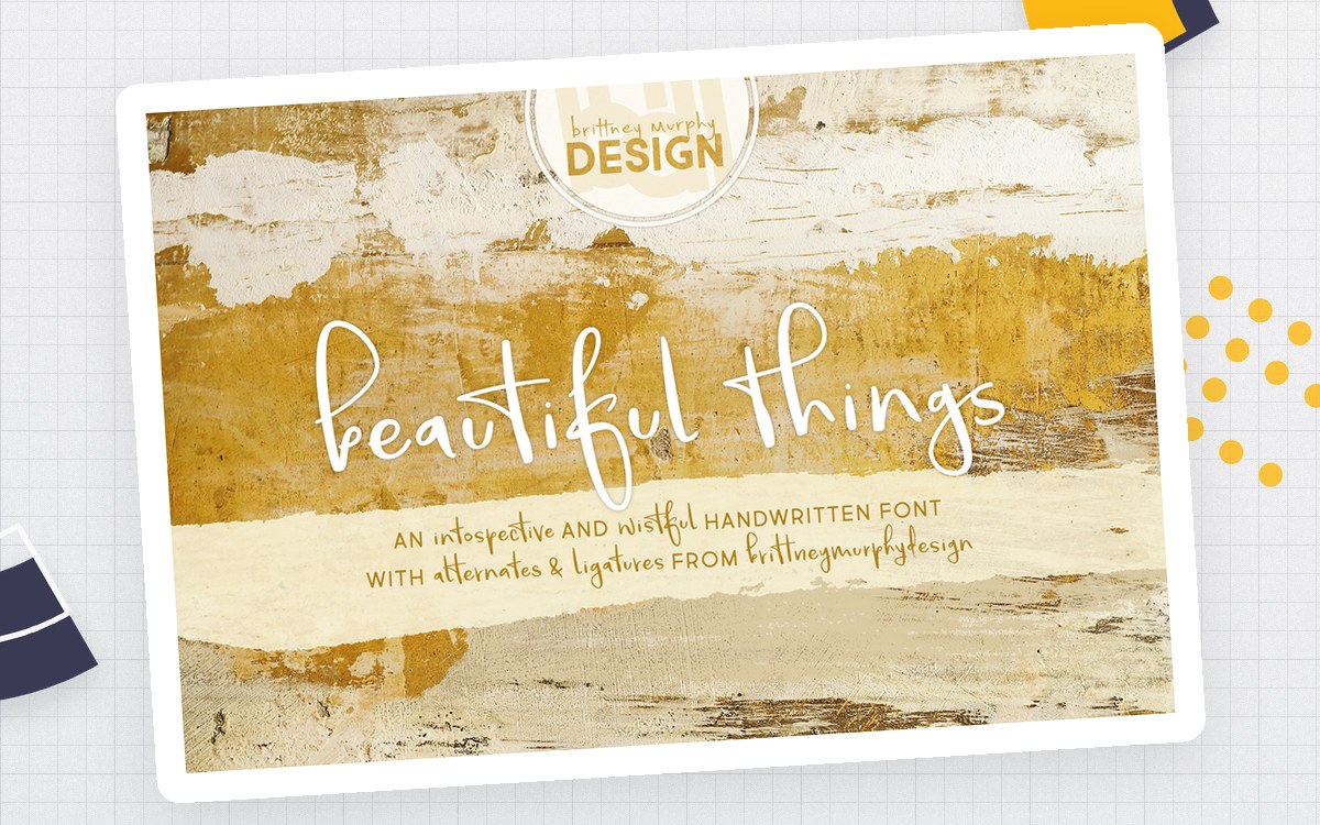 Font Family: Beautiful Things preview: Beautiful Things.otf font file