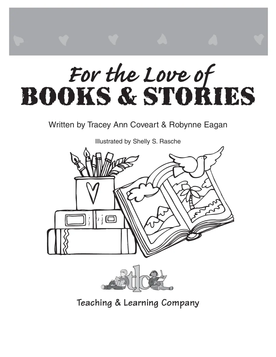 Title page of the reading and writing activity book, naming authors Tracey Ann Coveart and Robynne Eagan