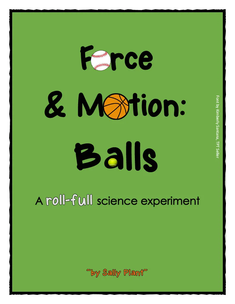 Force and Motion Science Experiment – cover