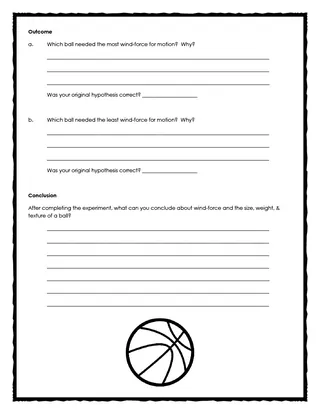 Force and Motion Science Experiment – sample page 3