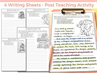 Four Types of Sentences Interactive Notebook Templates and Posters – sample page 2
