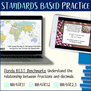 Fractions & Decimals in Recipes - Florida BEST MA.4.FR.1.1, 1.2 & 2.3 – preview 2