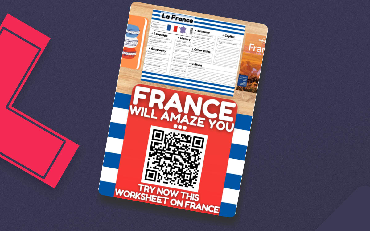France Country Study Worksheet - Europe - Geography preview