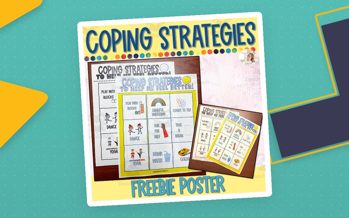 Coping Skills Poster for Kids – Calm Corner Decor poster preview.