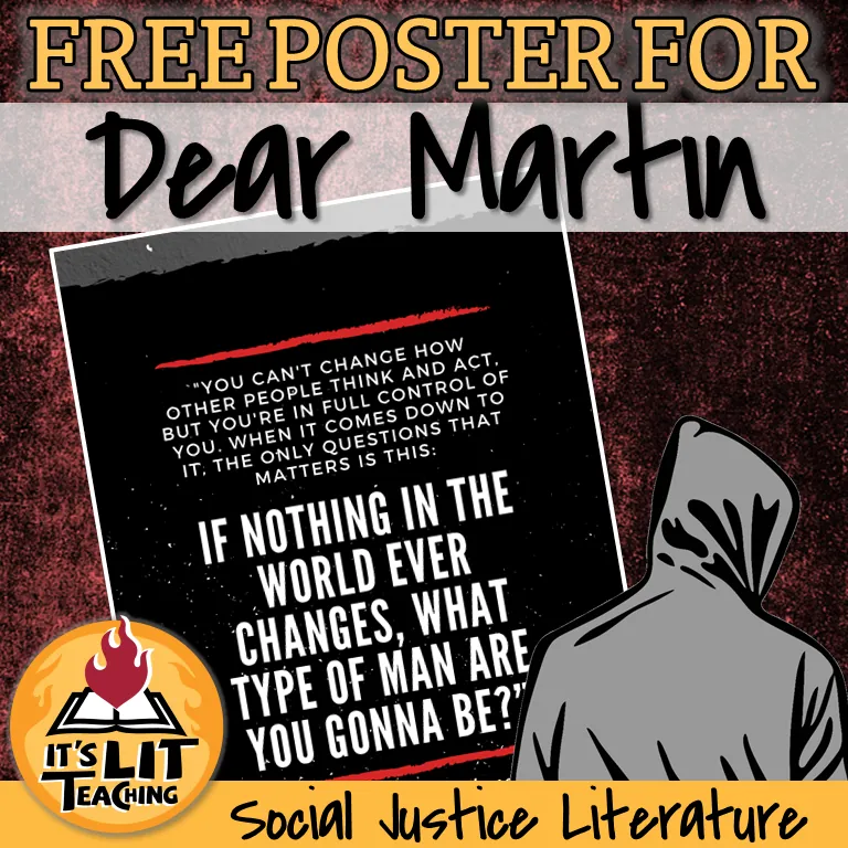 Dear Martin by Nic Stone Quote Poster – cover