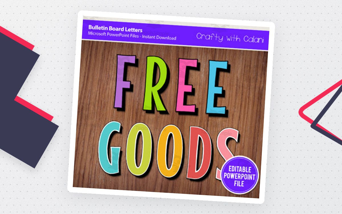 Free Bulletin Board Lettering – Editable Alphabet teaching resource preview