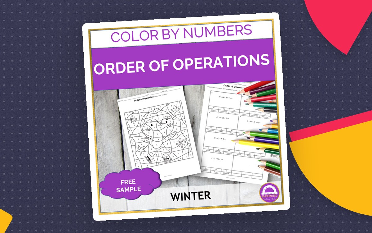 Order of Operations Color by Number – Winter Activity preview