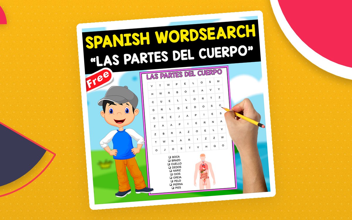 FREE SPANISH WORDSEARCH | LAS PARTES DEL CUERPO preview